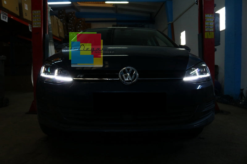 VW GOLF 7 VII 2012-2016 LED DAYTIME HEADLIGHTS U DYNAMIC INDICATORS 7.5