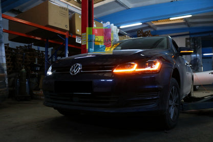 VW GOLF 7 VII 2012-2016 LED DAYTIME HEADLIGHTS U DYNAMIC INDICATORS 7.5