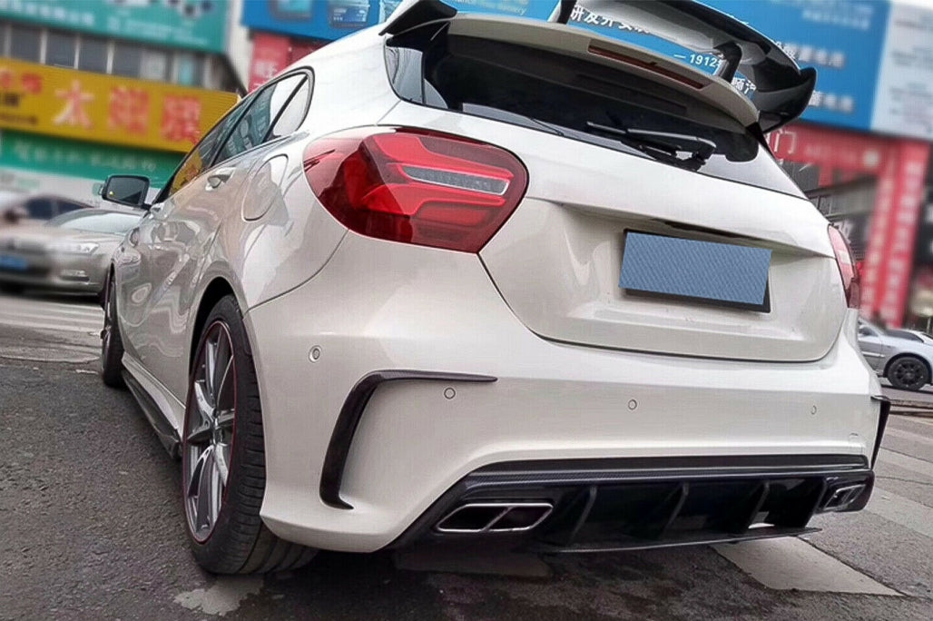 FLAPS MERCEDES A W176 2012-2018 REAR BUMPER MOULDS ADHESIVE BLACK 0179