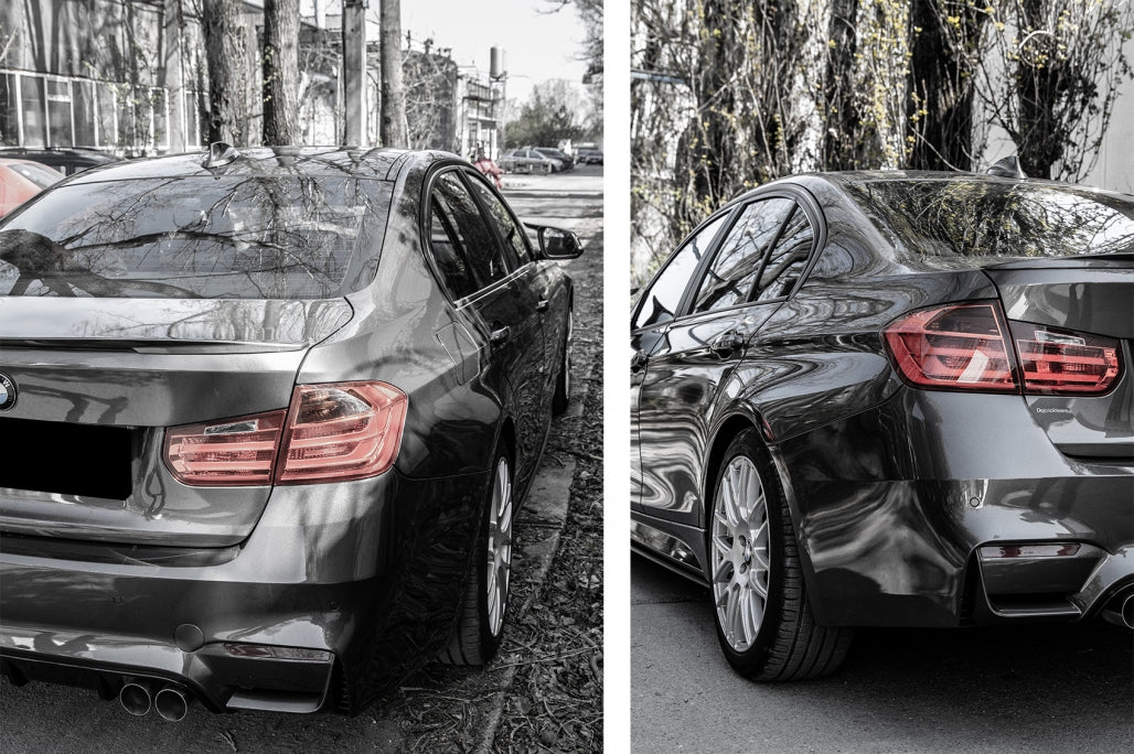 BMW SERIE 3 F30 BERLINA PARAURTI POSTERIORE COMPLETO LOOK M3 AUTOELEGANCERICAMBI