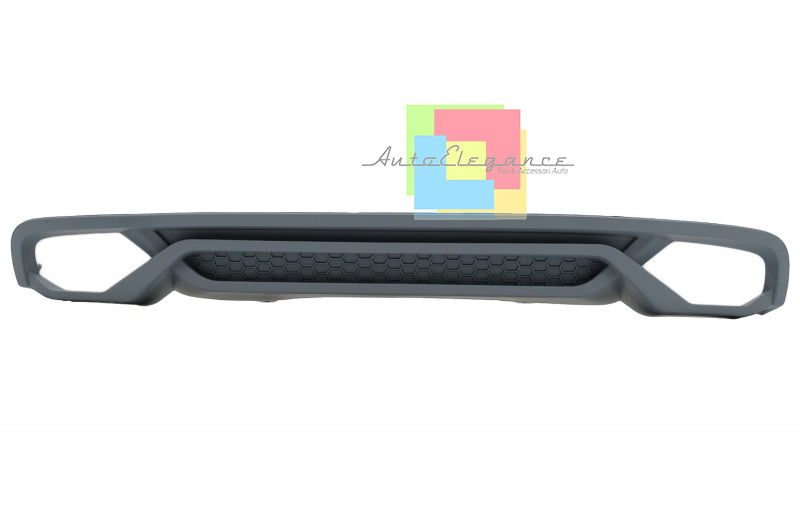 AUDI A4 B8 8K 2012-2015 DIFFUSORE SOTTO PARAURTI DESIGN ABT IN ABS + TERMINALI AUTOELEGANCERICAMBI