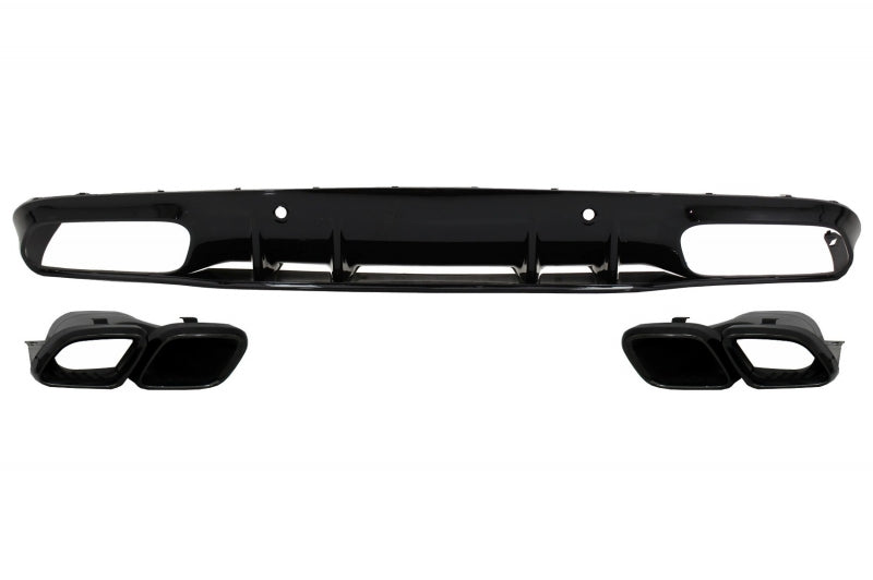 MERCEDES C C205 A205 2014-2019 REAR DIFFUSER ABS &amp; DARK AMG TIPPER