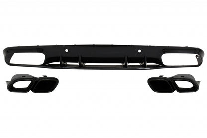 MERCEDES C C205 A205 2014-2019 REAR DIFFUSER ABS &amp; DARK AMG TIPPER