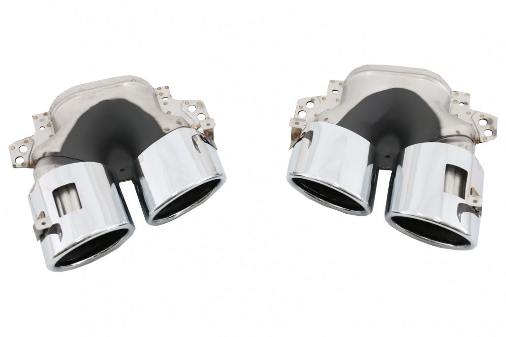 MERCEDES A-CLASS W177 SEDAN AMG REAR DIFFUSER WITH STAINLESS STEEL TIPPER