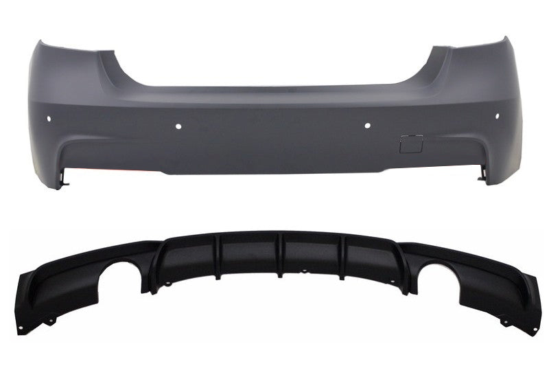 BMW SERIE 3 F30 BERLINA 2011+ PARAURTI POSTERIORE DOPPIO LOOK M SPORT 335I AUTOELEGANCERICAMBI