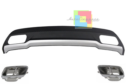 MERCEDES CLASSE A W176 DIFFUSORE SOTTO PARAURTI POSTERIORE CON TERMINALI AMG
