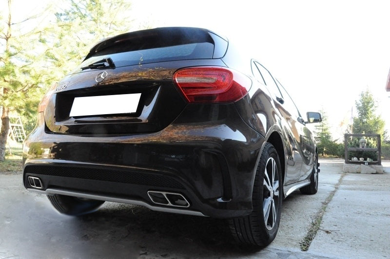 MERCEDES CLASSE A W176 DIFFUSORE SOTTO PARAURTI POSTERIORE CON TERMINALI AMG