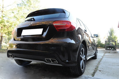 MERCEDES CLASSE A W176 DIFFUSORE SOTTO PARAURTI POSTERIORE CON TERMINALI AMG