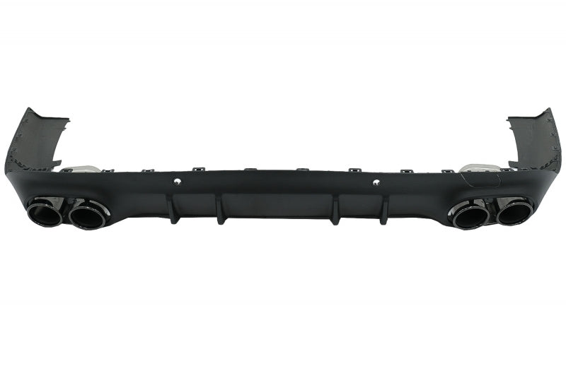 MERCEDES CLS C257 2018+ REAR DIFFUSER WITH BLACK STAINLESS STEEL TIPPER AMG