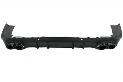 MERCEDES CLS C257 2018+ REAR DIFFUSER WITH BLACK STAINLESS STEEL TIPPER AMG