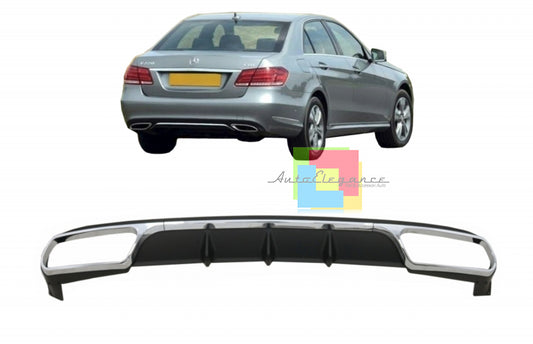 MERCEDES E-CLASS W212 2013-2016 ABS DIFFUSER CHROME PROFILES AMG LOOK