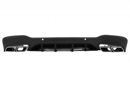 MERCEDES GLC X253 SUV 2015- ABS REAR DIFFUSER AND STAINLESS STEEL TIPPER AMG