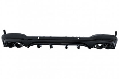 MERCEDES GLC X253 SUV 2020+ ABS REAR DIFFUSER &amp; BLACK STAINLESS STEEL TIPPER AMG