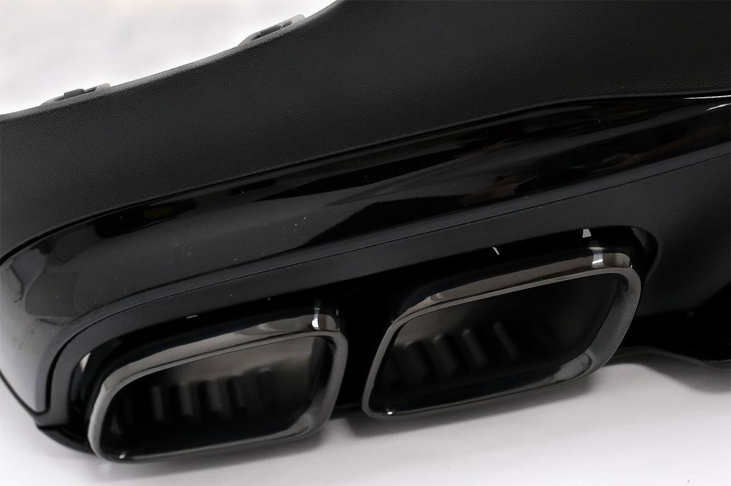 REAR DIFFUSER MERCEDES GLC COUPE C253 2020+ ABS &amp; BLACK TIPPER AMG