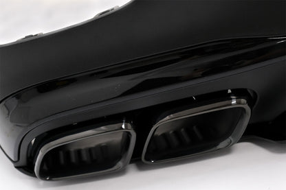 REAR DIFFUSER MERCEDES GLC COUPE C253 2020+ ABS &amp; BLACK TIPPER AMG
