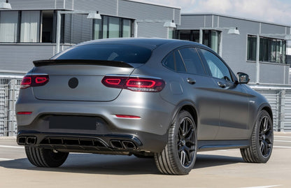 REAR DIFFUSER MERCEDES GLC COUPE C253 2020+ ABS &amp; BLACK TIPPER AMG