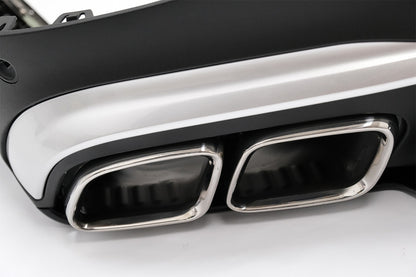 MERCEDES GLC COUPE C253 2020+ LIFT ABS REAR DIFFUSER AND STAINLESS STEEL TIPPER