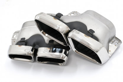 MERCEDES GLC COUPE C253 2020+ LIFT ABS REAR DIFFUSER AND STAINLESS STEEL TIPPER