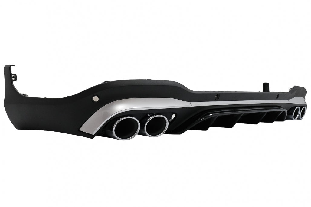 MERCEDES GLC X253 SUV 2020+ ABS REAR DIFFUSER AND STAINLESS STEEL TIPPER AMG