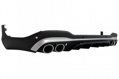 MERCEDES GLC X253 SUV 2020+ ABS REAR DIFFUSER AND STAINLESS STEEL TIPPER AMG