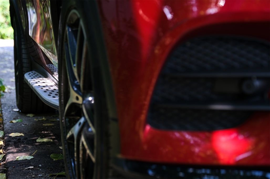 PEDANE LATERALI MERCEDES GLC X253 2015+ SOTTOPORTA ALLUMINIO ANTI SCIVOLO