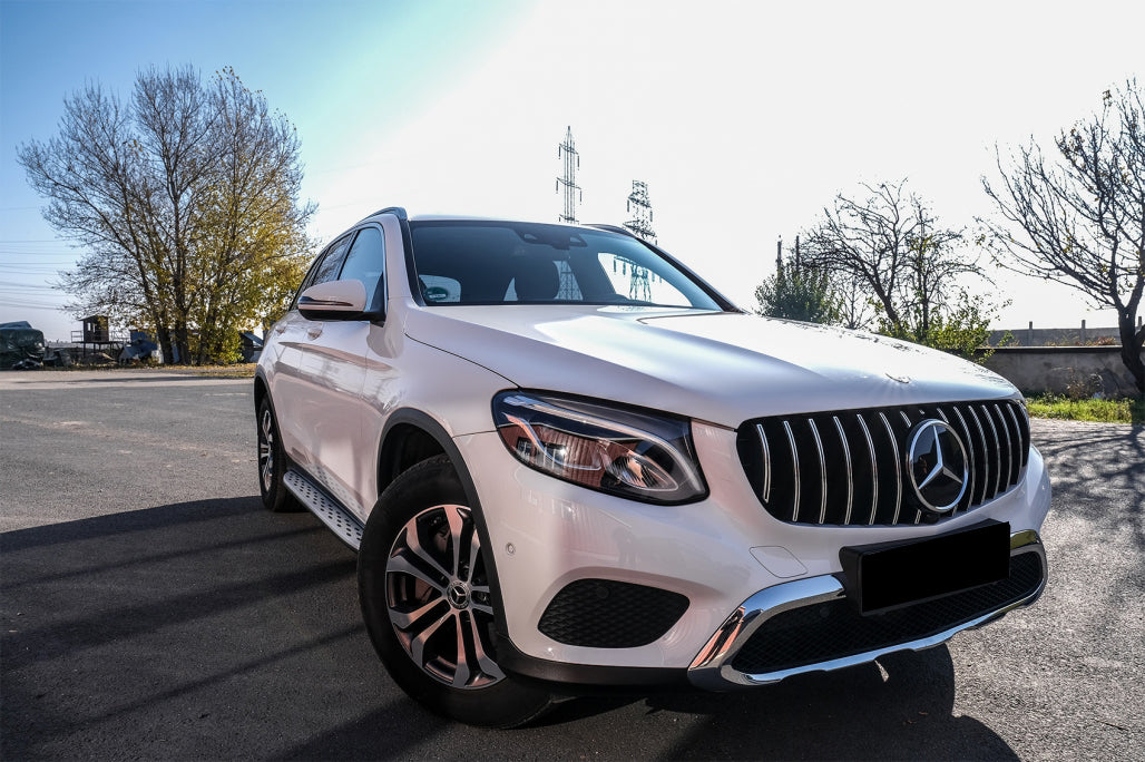 PEDANE LATERALI MERCEDES GLC X253 2015+ SOTTOPORTA ALLUMINIO ANTI SCIVOLO