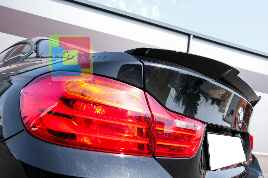 BMW 4 F36 GRAN COUPE SPOILER SUL COFANO NERO LUCIDO LOOK M4 AUTOELEGANCERICAMBI