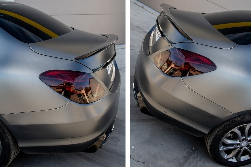 REAR SPOILER MERCEDES C SEDAN W205 2013-2021 AMG BONNET GLOSSY BLACK