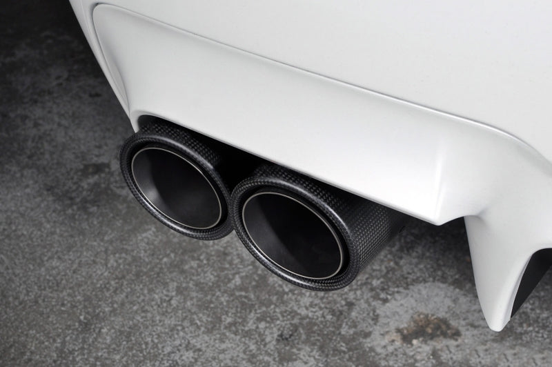 COPPIA TERMINALI DI SCARICO ACCIAIO INOX CARBON LOOK OPACO SPORTIVO AUTOELEGANCERICAMBI