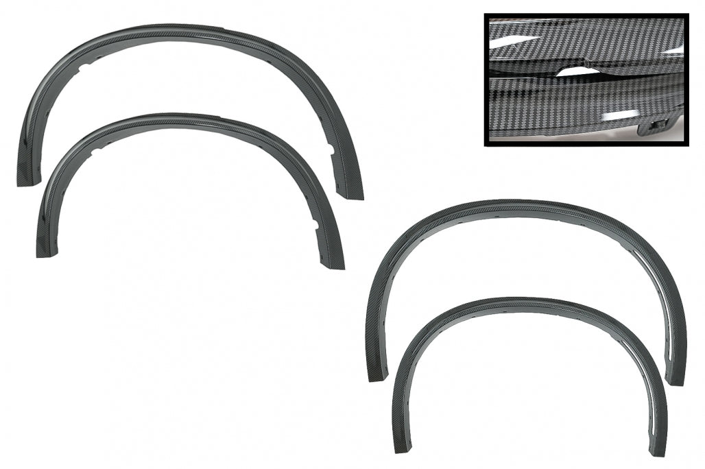 SET 4 WIDENINGS WHEEL ARCH MUDGUARDS BMW X5 F15 2014+ M SPORT LOOK CARBON