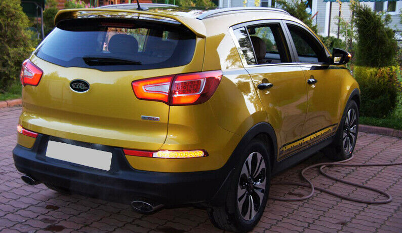 SPOILER POSTERIORE SUL TETTO KIA SPORTAGE 2010-2015 LOOK SPORTIVO ALETTONE .-