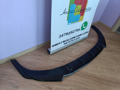 FRONT BUMPER UNDER HYUNDAI I30 N MK3 2017+ ABS GLOSS BLACK SPLITTER 0207