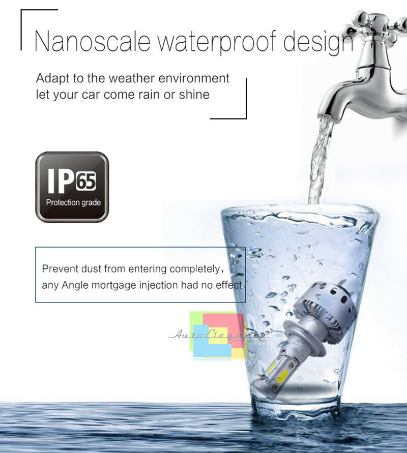 AUDI A4 B8 8K 2008-2014 - 2x H7 LAMPADE 45W 12.000LM ANABBAGLIANTI LED AUTOELEGANCERICAMBI