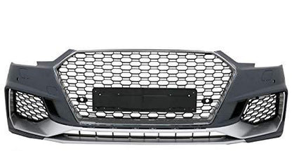 AUDI A4 B9 2018+ FACELIFT PARAURTI ANTERIORE LOOK RS4 ABS CON GRIGLIA AUTOELEGANCERICAMBI