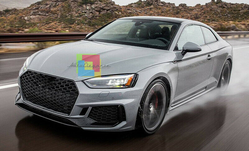 GRIGLIA ANTERIORE AUDI A5 F5 DAL 2017 IN POI LOOK RS5 NERA NIDO D&apos;APE NO LOGO -.