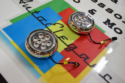 COPPIA FARI SUPPLEMENTARI MINI COOPER R58 DIURNE LED - ANGEL EYES AUTOELEGANCERICAMBI