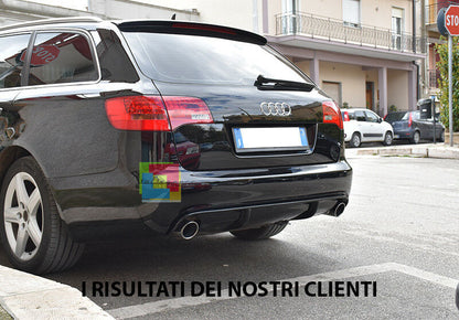 RS6 DIFFUSORE PER AUDI A6 4F C6 05-08 AVANT SPOILER SOTTO PARAURTI ESTRATTORE