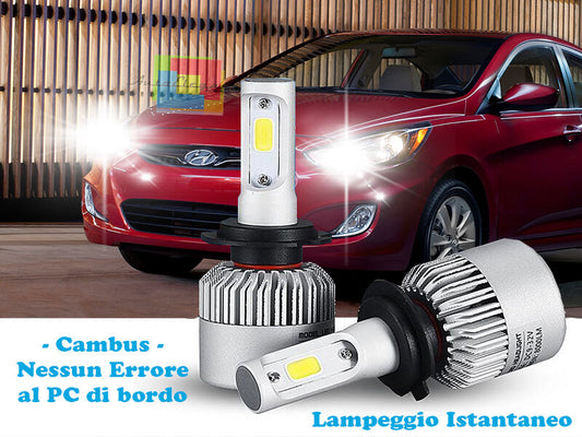 LAMPADE ABBAGLIANTI ANABBAGLIANTI LED HYUNDAI ACCENT IV 2010+ ISTANTANEO CREE