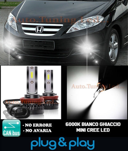 LAMPADE FENDINEBBIA A LED CREE HONDA FR-V CAMBUS BIANCO GHIACCIO 8000LM