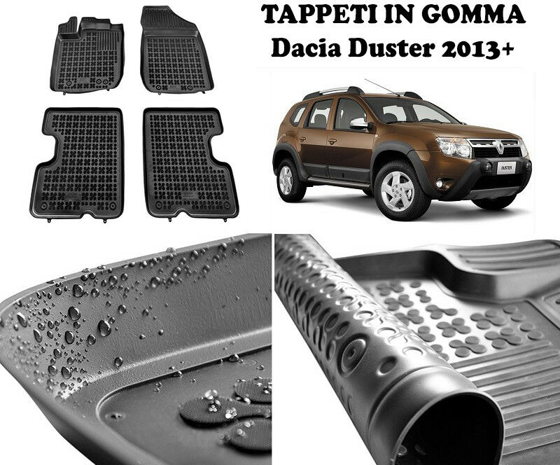 Dacia Duster 2013 IN POI TAPPETINI AUTO IN GOMMA - TAPPETI TOP QUALITA -1- AUTOELEGANCERICAMBI