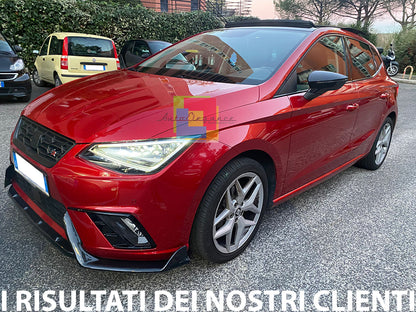 SEAT IBIZA V 2017+ SPOILER FR UNDER FRONT BUMPER ABS BLACK SPLITTER 0031