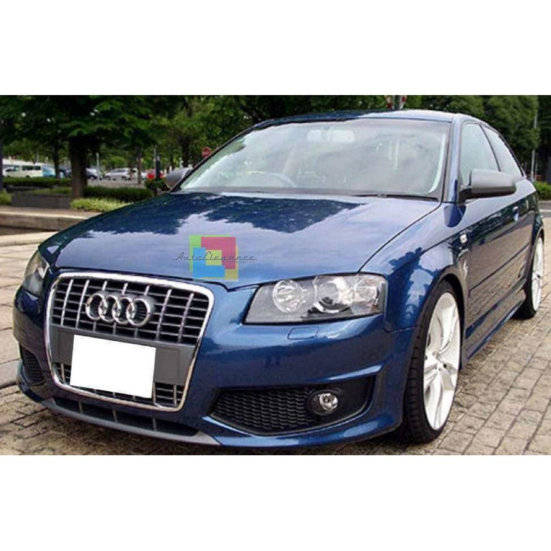 AUDI A3 8P 2004-2008 SPORTBACK 3 PORTE PARAURTI ANTERIORE SPORTIVO LOOK S3 IN ABS AUTOELEGANCERICAMBI