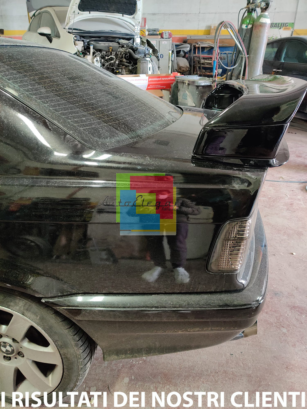 SPOILER TUNING M3 POSTERIORE COFANO BMW SERIE 3 E36 BERLINA COUPE
