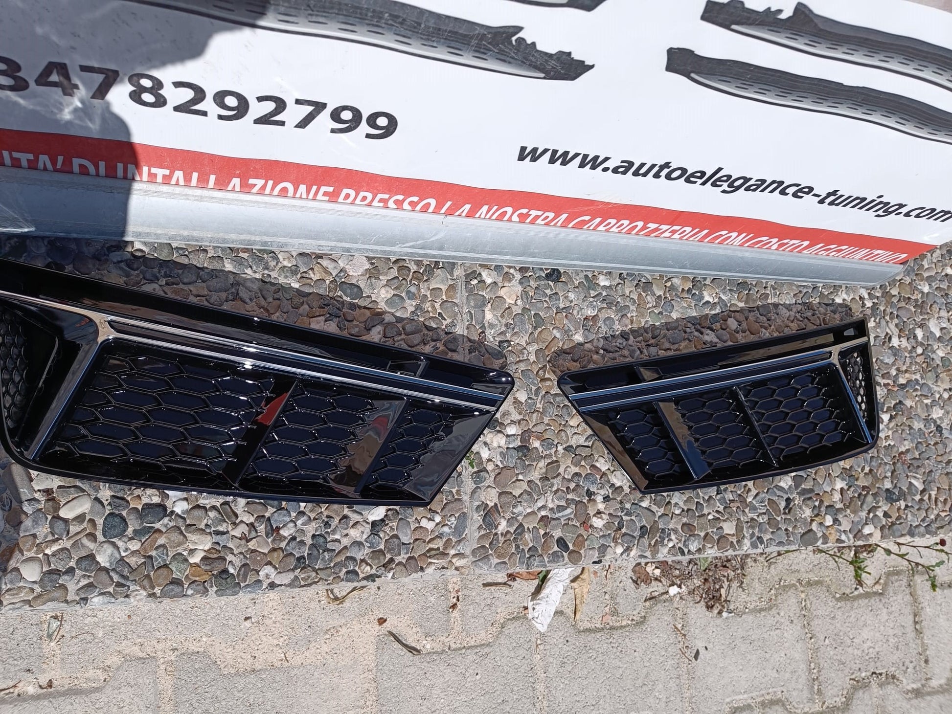 AUDI A4 B9 2015+ GRIGLIE FENDINEBBIA PER PARAURTI STANDARD NIDO D'APE RS4 AUTOELEGANCERICAMBI