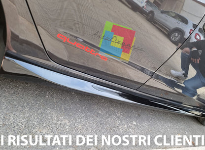 SIDE SKIRTS AUDI A3 8V SPORTBACK UNDER DOOR S3 SLINE ABS GLOSSY BLACK