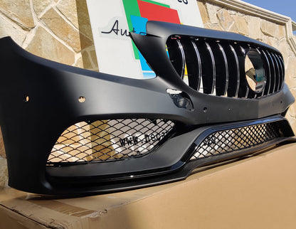 MERCEDES C W205 S205 C205 2014-2019 BUMPER WITH FRONT GRILLE AMG LOOK C63