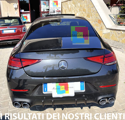 MERCEDES CLS C257 2018+ DIFFUSORE POSTERIORE CON TERMINALI COMATI AMG