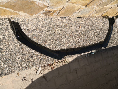 SPLITTER AUDI A6 4G 2015+ LAMA SOTTO PARAURTI ANTERIORE IN ABS NERO LUCIDO 0192