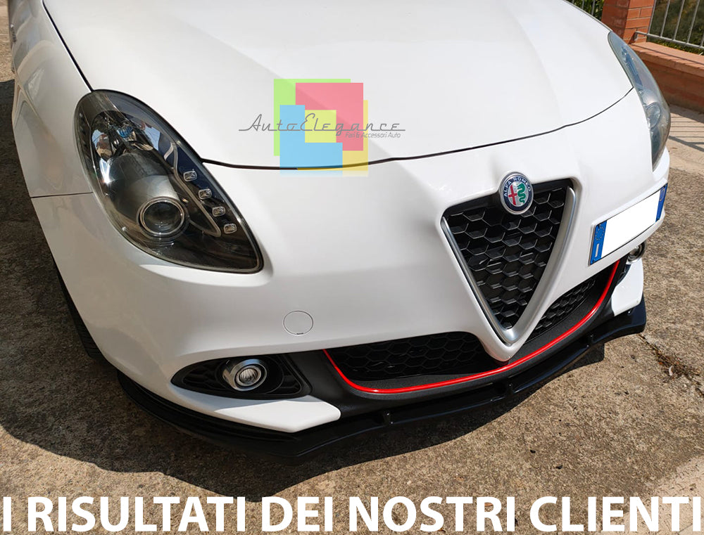 SPLITTER FOR ALFA ROMEO GIULIETTA 2010-2020 UNDER FRONT BUMPER ABS LIP