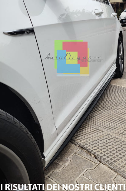 VW GOLF 7 VII 2012-2019 FLAPS UNDER SKIRT ABS / PLASTIC GLOSS BLACK